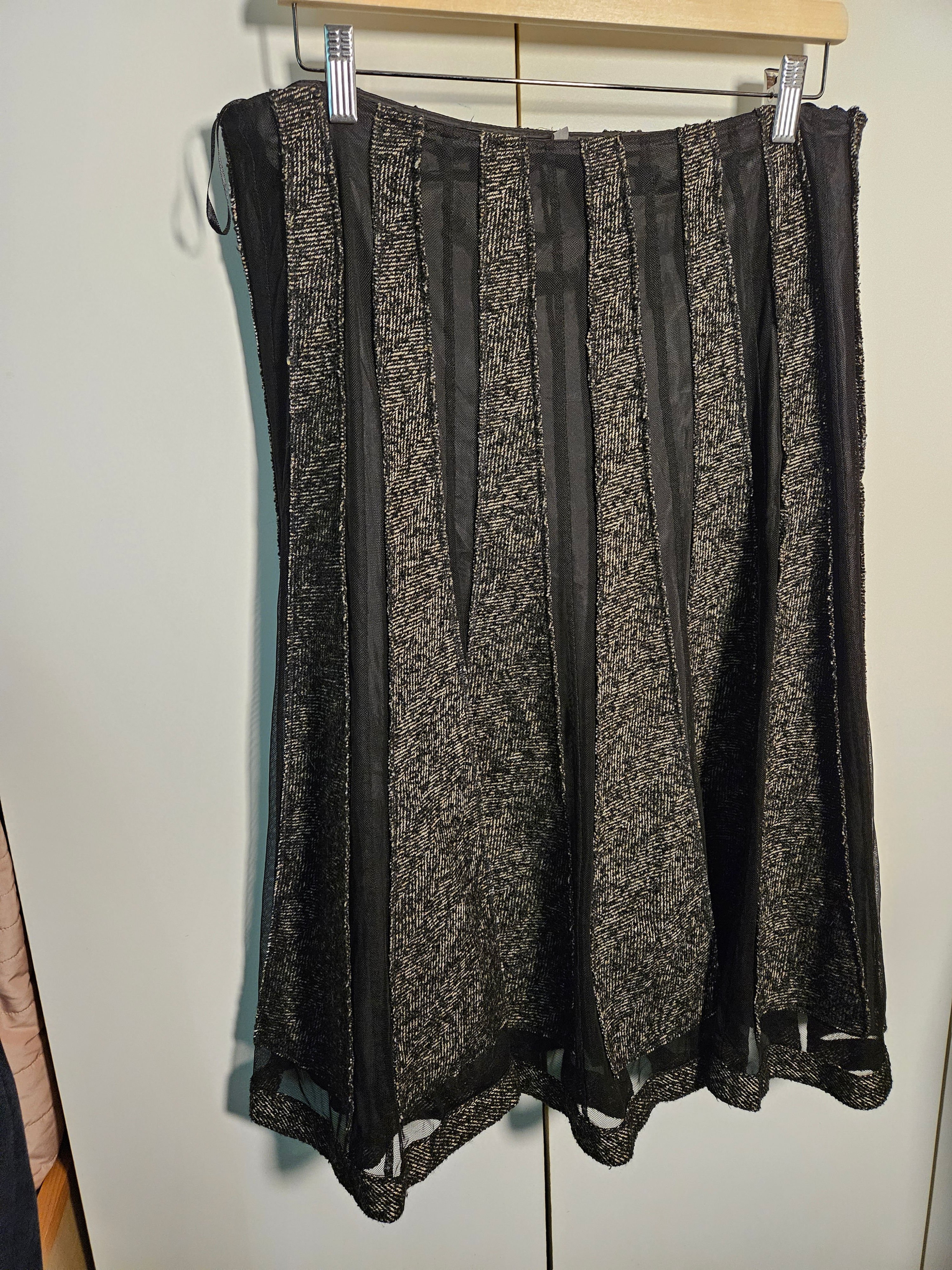 M&S Per Una Flare Part Netting Skirt UK Size 16