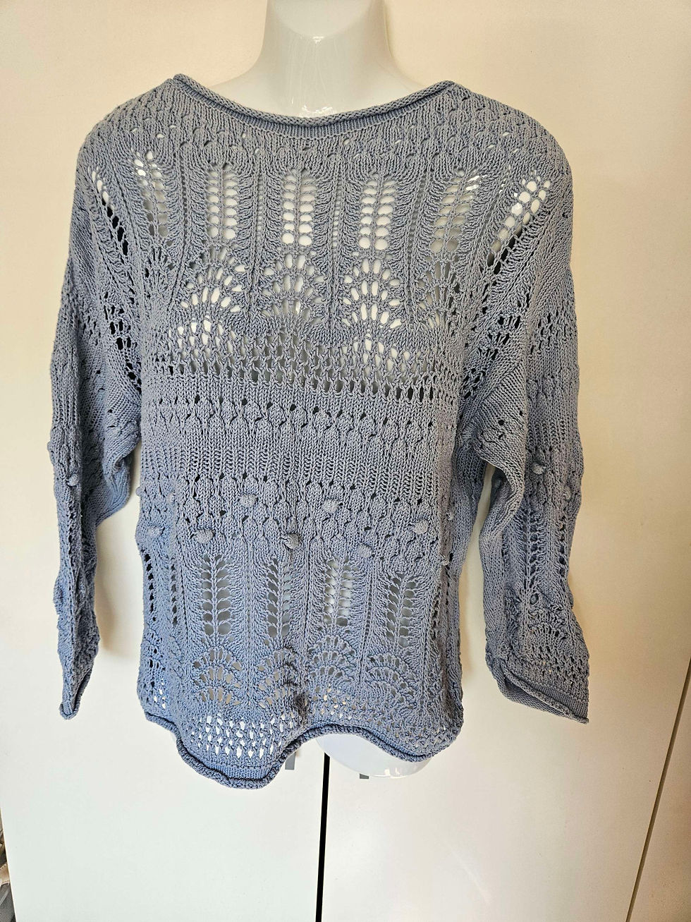 Thumbnail: Principles Pale Blue Knit Jumper Top UK Size M 