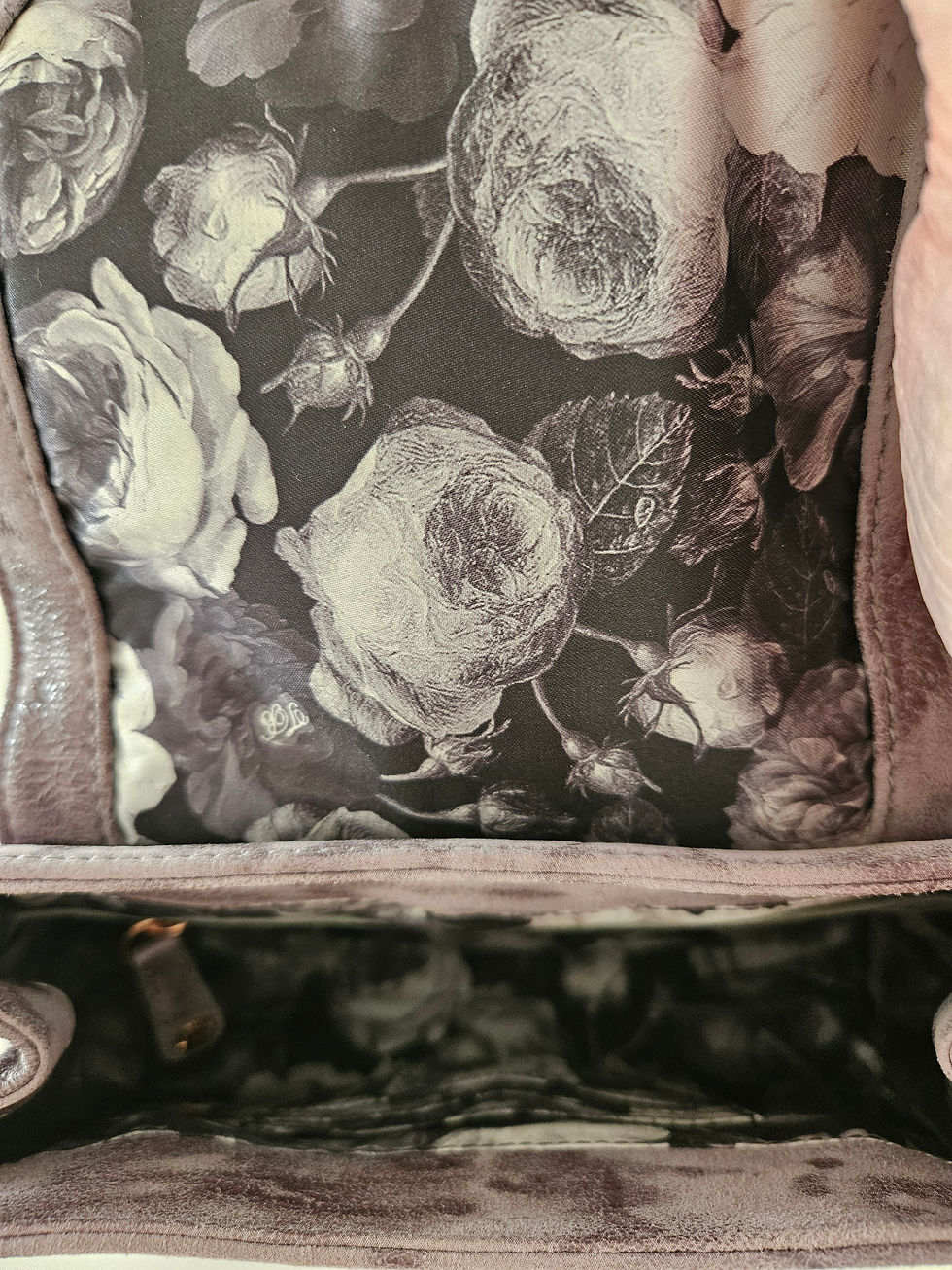 Thumbnail: Ted Baker Taupe Suede-Style Flap Shoulder or Crossbody Bag Chain Strap