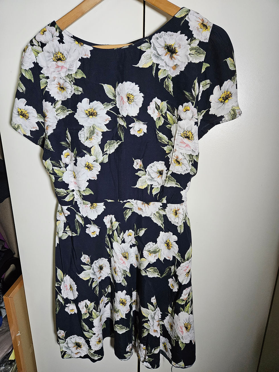 Thumbnail: Wallis Short Floral Summer Dress UK Size 20
