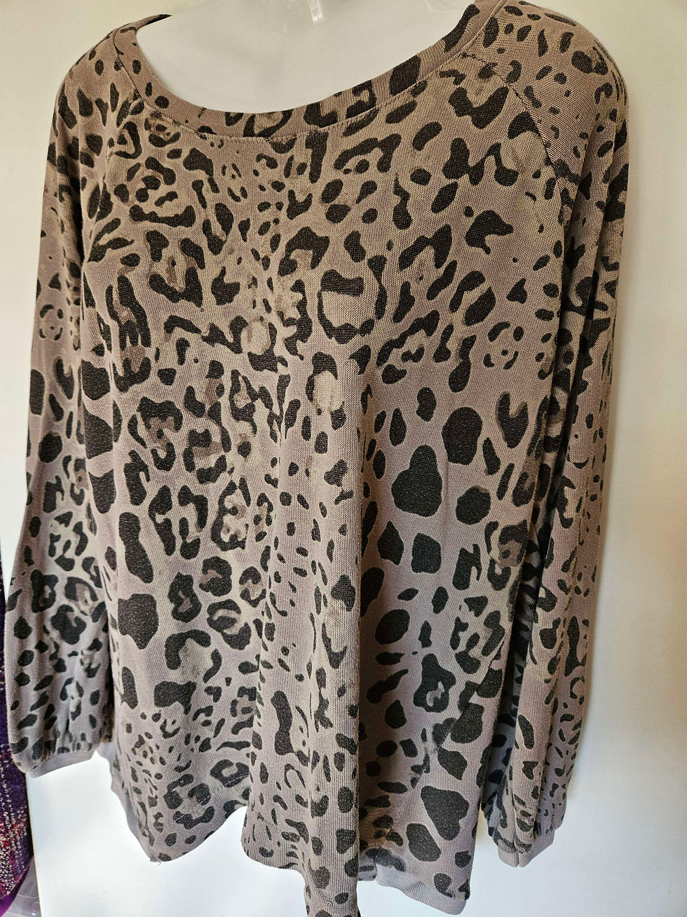 Thumbnail: Made in Italy Sweater Print Top One Size 