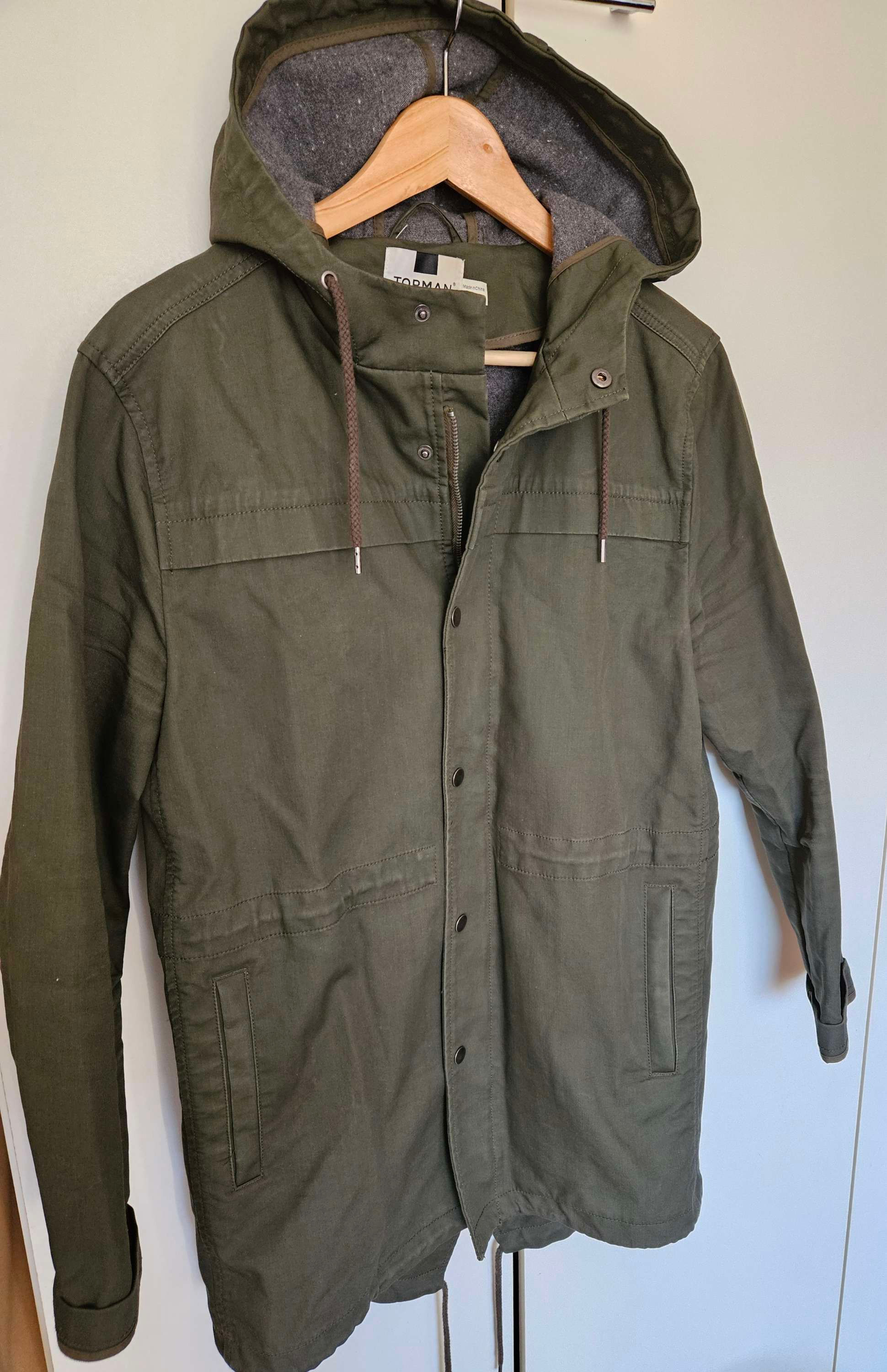 Topman Parka Coat UK Size S