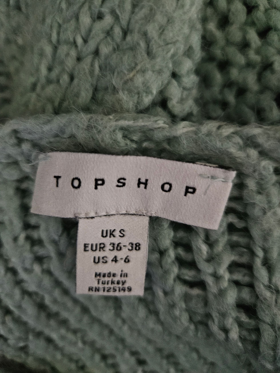 Thumbnail: Topshop Ribbed Jumper Top UK Size S
