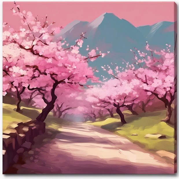 Cel shaded landscape with pink cherry blossoms.jpg