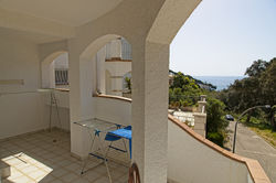 Terrasse am Badezimmer