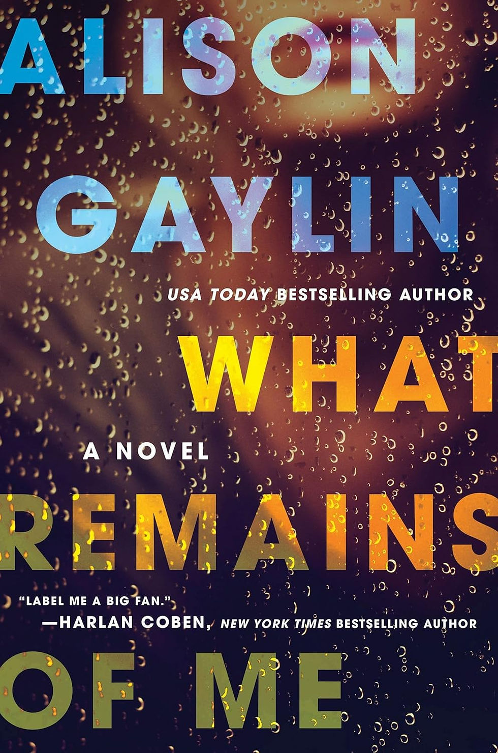 Book cover for What Remains of Me by Alison Gaylin