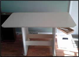 4. Party table with leaves deployed.