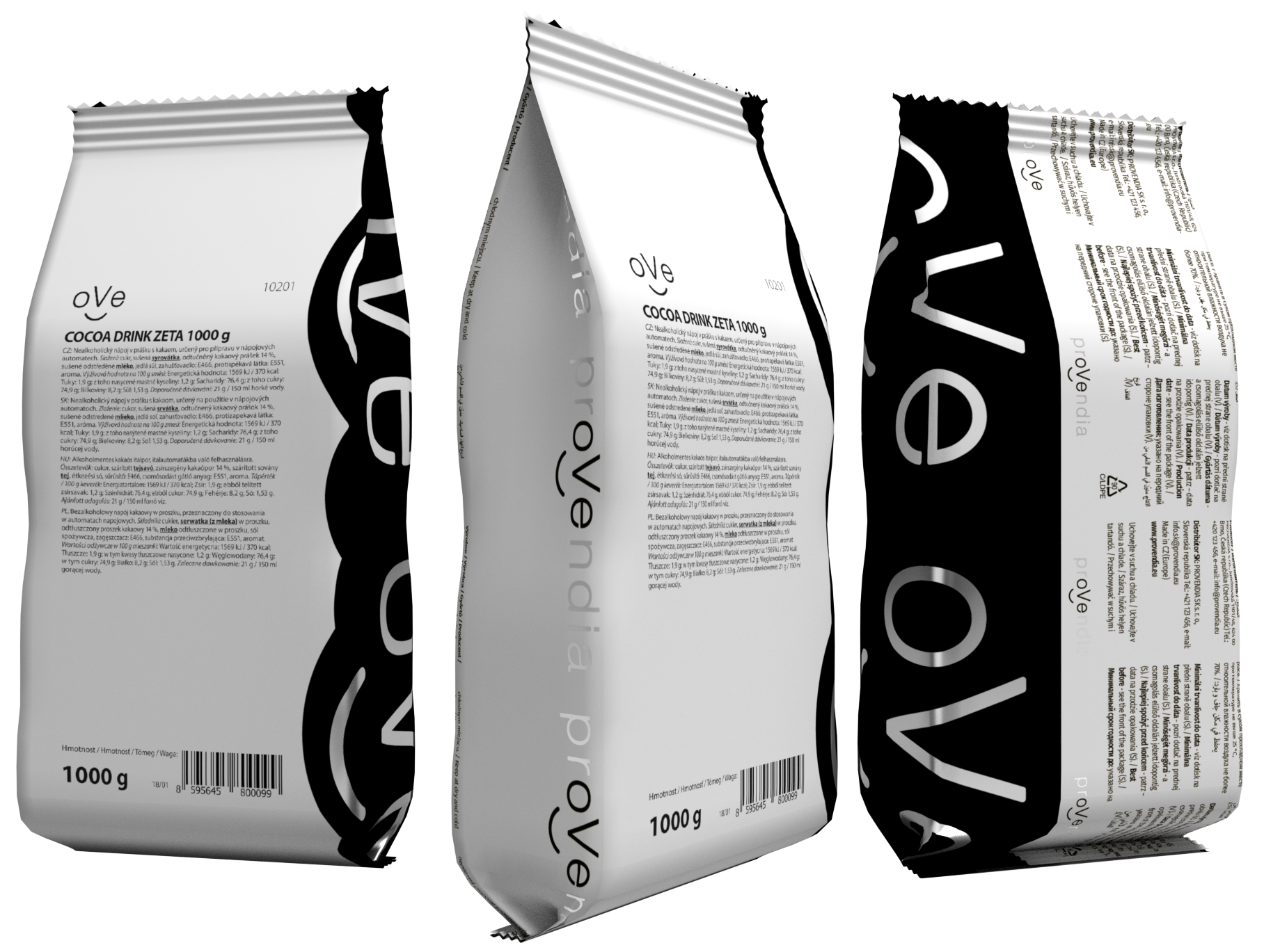 oVe Cocoa Drink Zeta 1000g (karton 10ks)