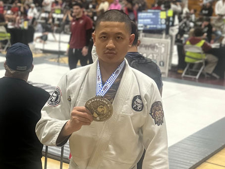 Victor competes at Grappling X Tournament, Brings Home Silver for Thrive Jiu Jitsu!Â