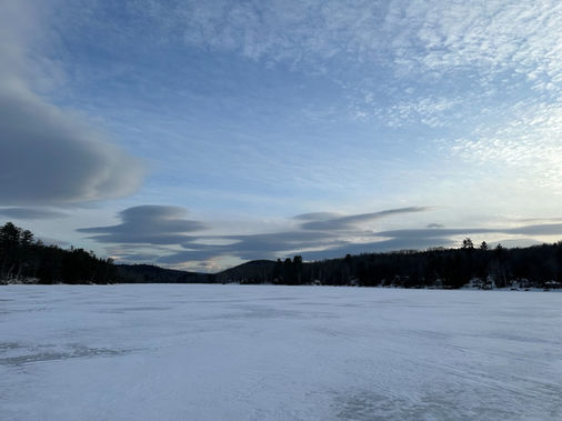 Ice on Lake Anasagunticook