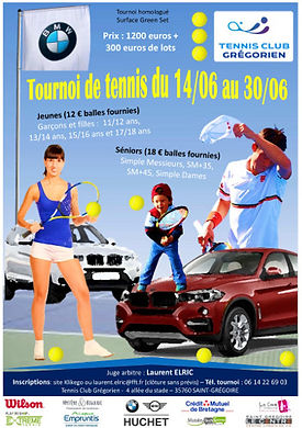 tornois grand prix des jeunes 2018 tennis club grégorien saint-grégoire rennes bretagne
