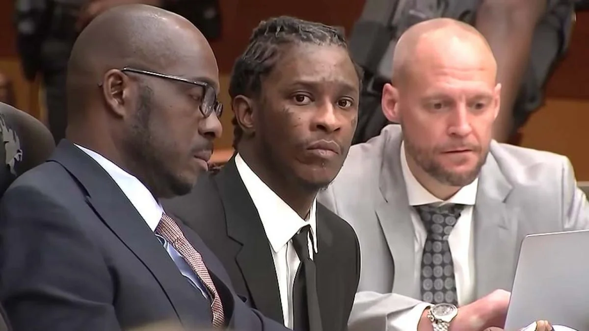 Young Thug In Court During YSL Trial Watching YSL Woody Interrogation Video in Disbelief