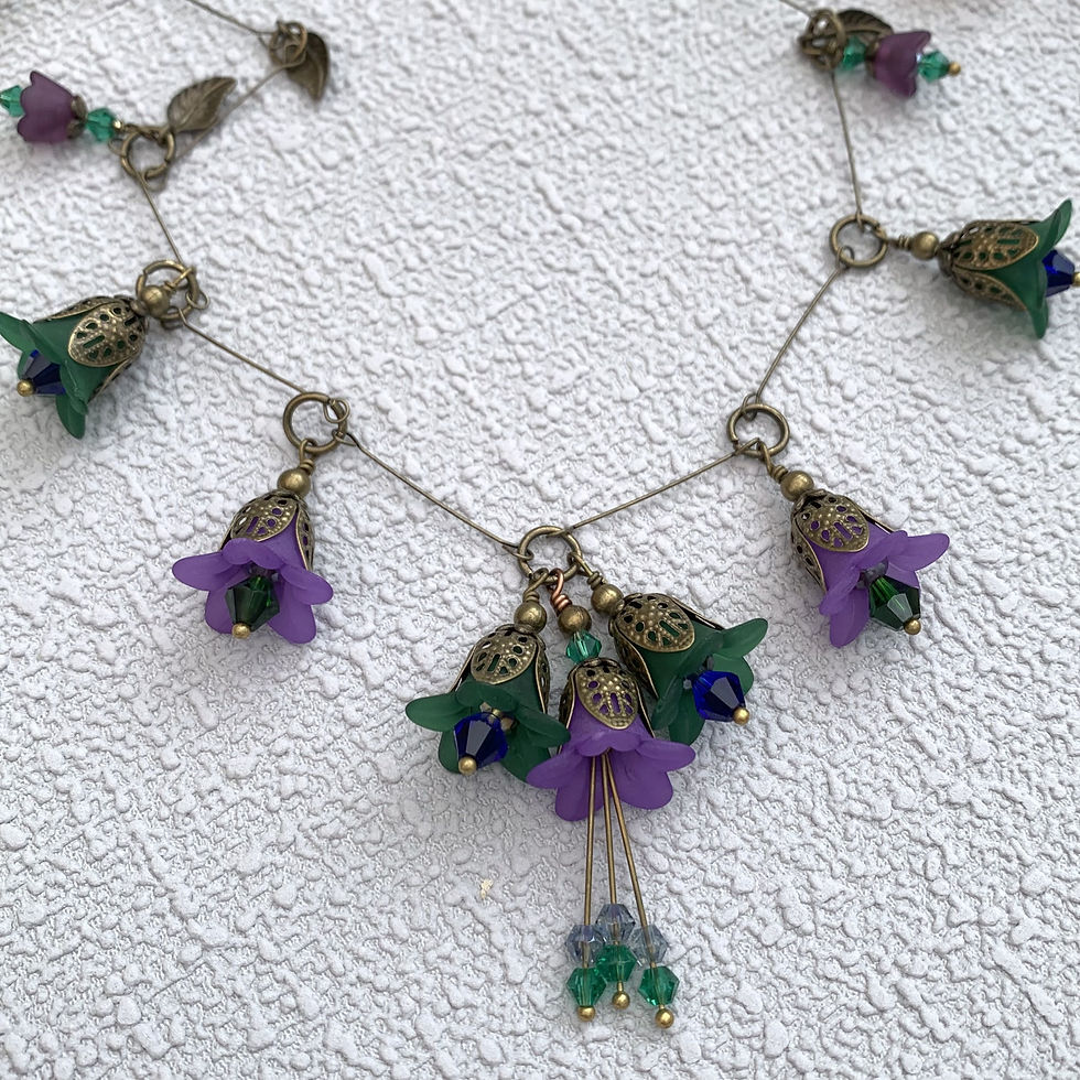 Art Nouveau Vintage Style Suffrage Design Necklace Set