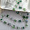 Thumbnail: Green cube bead necklace and earrings set