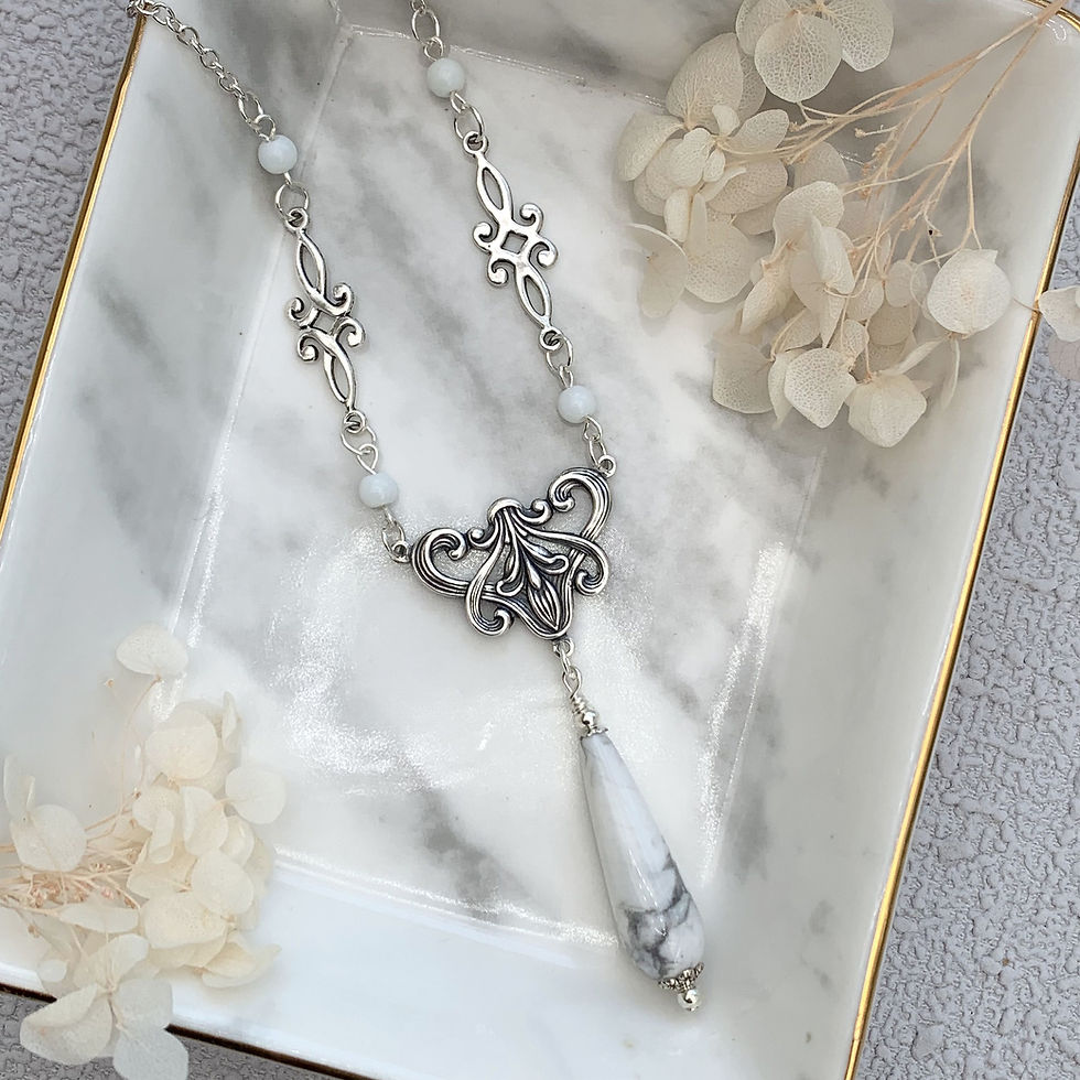 Vintage Edwardian Style Necklace and Earrings