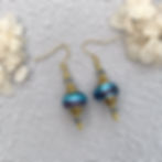 Venetian Glass Vintage Style Drop Earrings