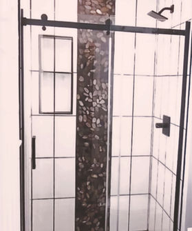 Home ImprovementsPebble Waterfall Shower Renovation Remodel