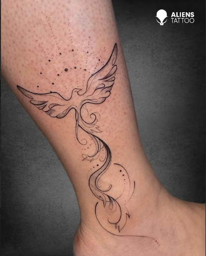 small victory bird tattoo