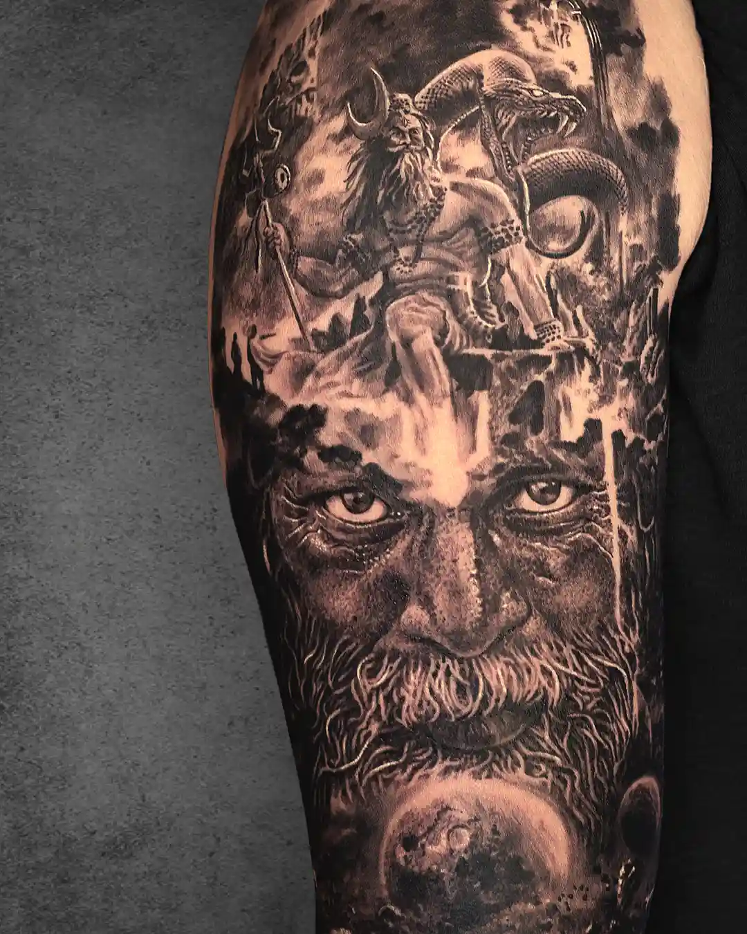 aghori and shiva tandav tattoo