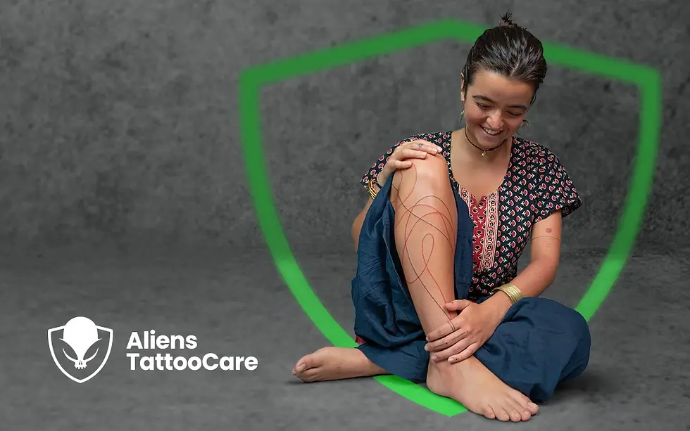 Tattoo aftercare and skin protection concept showing healed tattoo at best tattoo studio in Delhi GK1