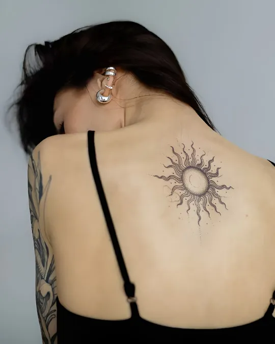 A chakra symbol as a tattoo