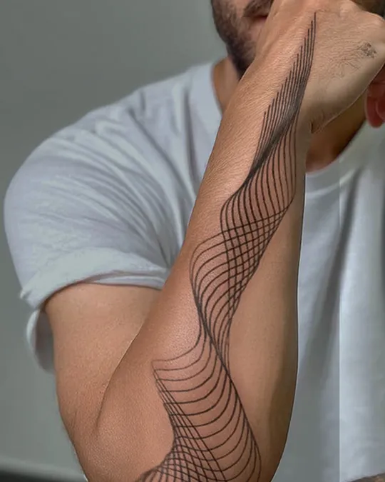 Sound frequency inspired tattoo ideas