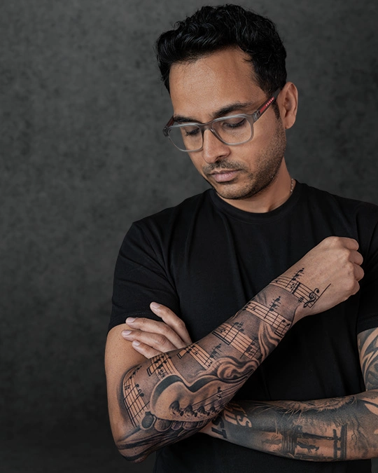 Rahul Yadav tattoo
