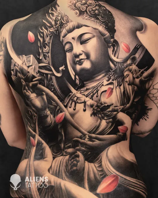 Realistic Lord Ganesha tattoo at the best tattoo studio in Kolkata