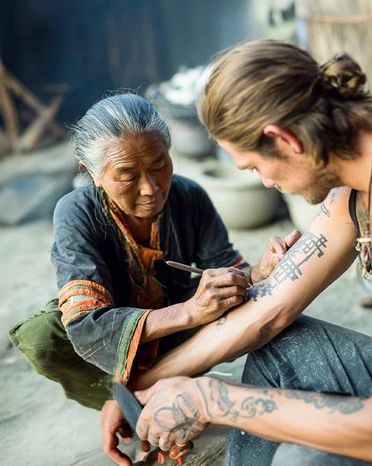 tattoo, cultural tattoo, aliens tattoo, inked