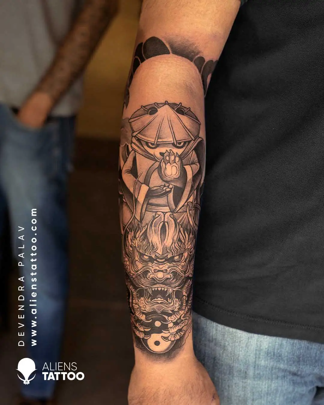kung fu panda realism tattoo