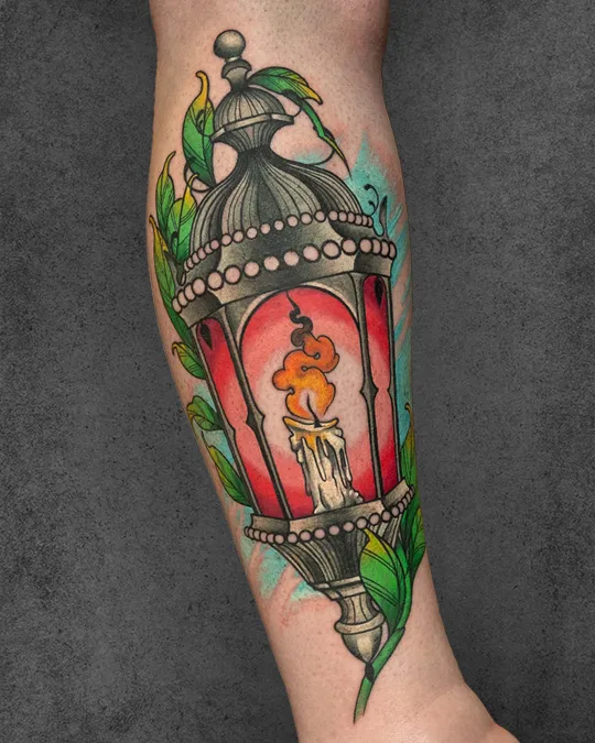 color surrealism tattoo