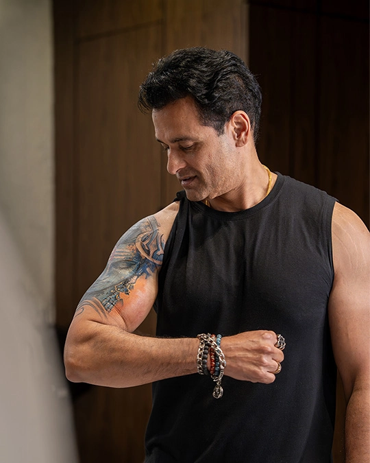 Rohit Roy Mahakaal tattoo At Aliens Tattoo