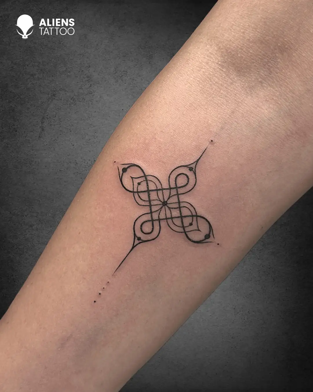 Minimal Line Art Tattoo
