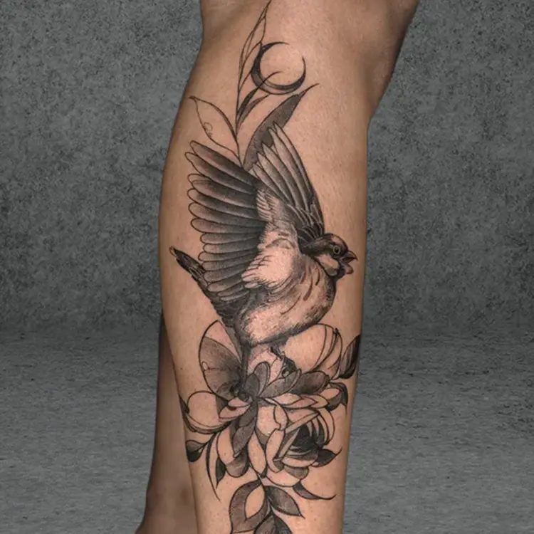 Delicate small tattoo design with intricate details by Bhargav Eppilli