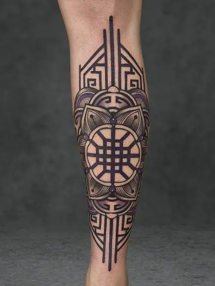 Oriental Blackwork Tattoo