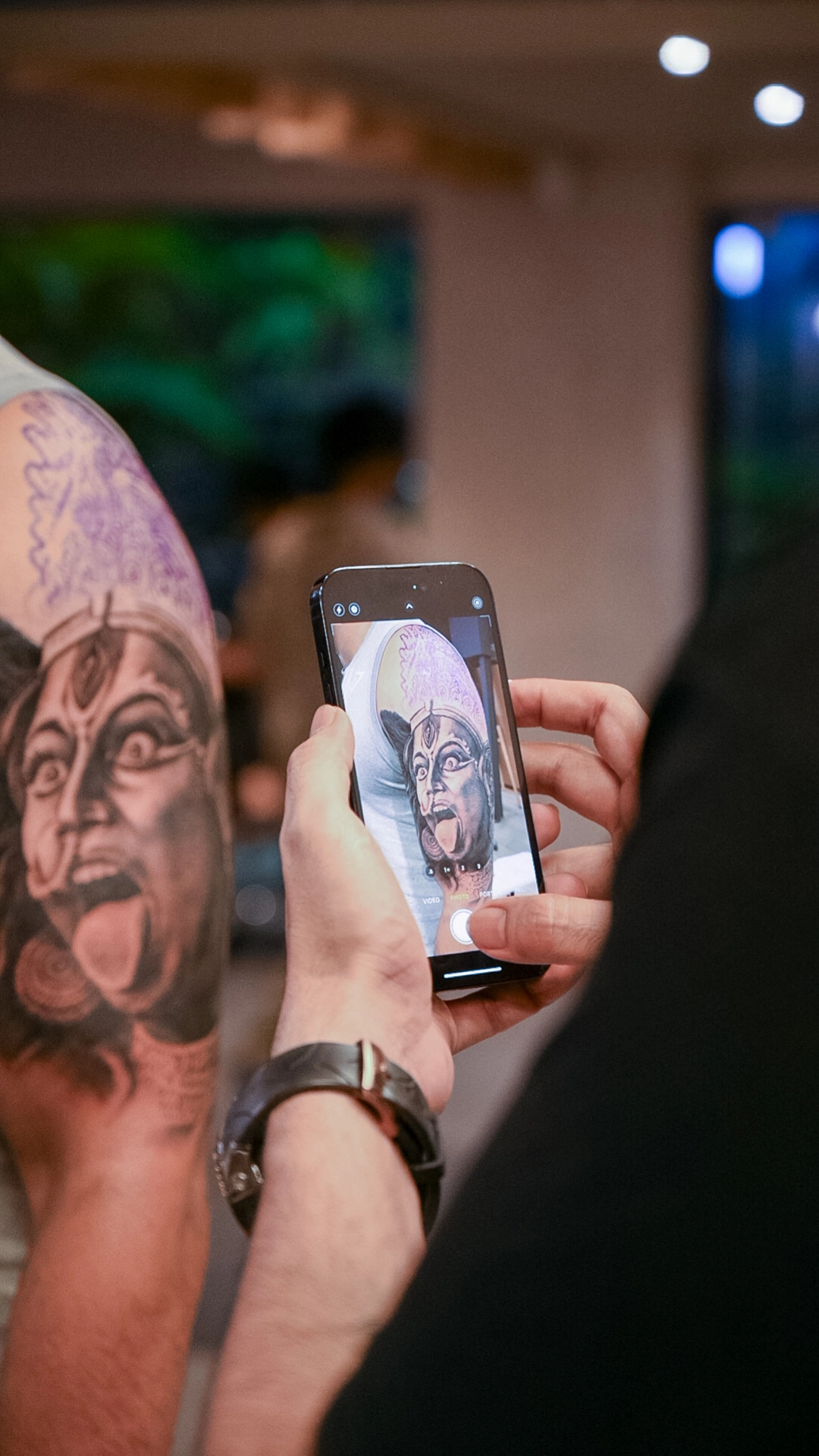 Realistic goddess kali tattoo