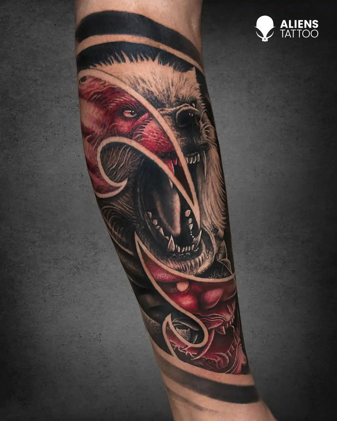 Wild Realistic Tattoo
