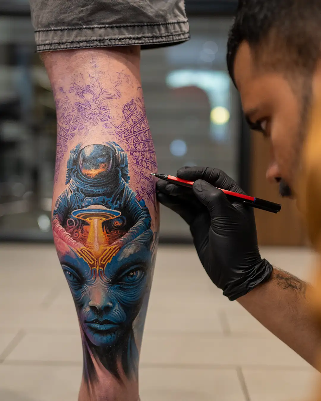 surreal color tattoo