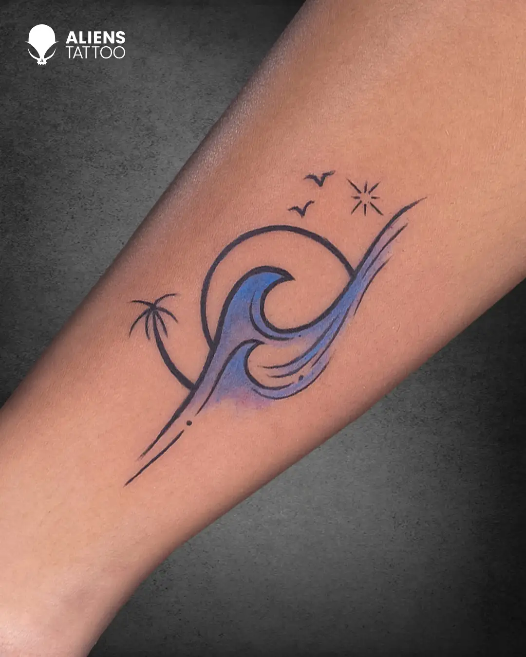 Sea Wave Tattoo