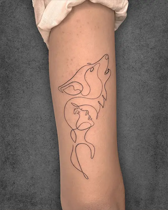 Detailed minimalistic tattoo created by Gopal Manvar at Aliens Tattoo