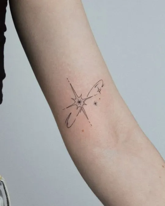 Moon Phases and celestial symbol tattoo ideas