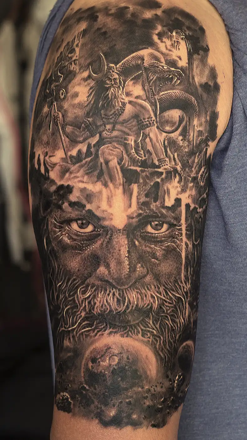 Shiva aghori tattoo by Sunny Bhanushali.webp