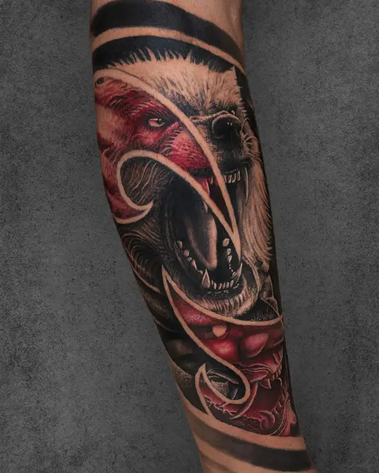 Colorful tattoo design with intricate shading by Darshan Vaya at Aliens Tattoo