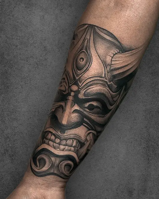 Neo-traditional tattoo design with abstract elements by Mridupaban Doley