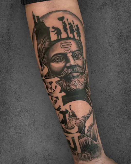 Realistic tattoo with lifelike details by Mahendra Sachdev