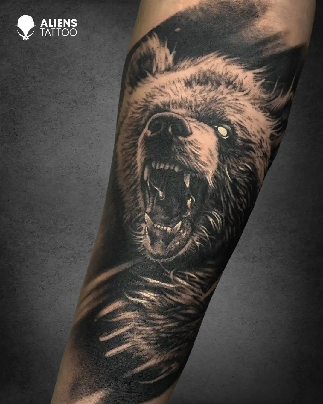 Wolf realism Tattoo