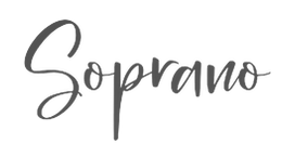 (palabra escrita en tipografía diferente a la de la página) Soprano