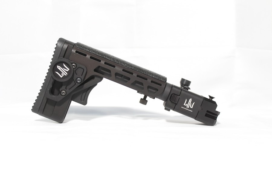 AK/AKM Folding Telescopic Buttstock by GPN. Anodized