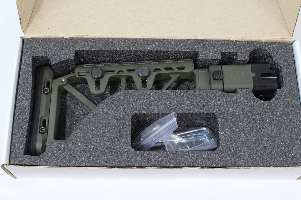 Thumbnail: AK/AKM Folding Cerakoted Buttstock "SKELETON" by GPN.