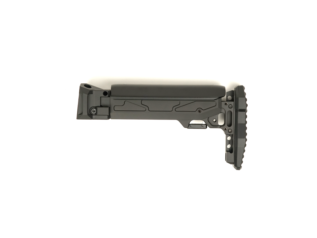 CRC 5002/9037R. 4.5mm Right Side Folding Telescopic Buttstock with Cheek Riser b